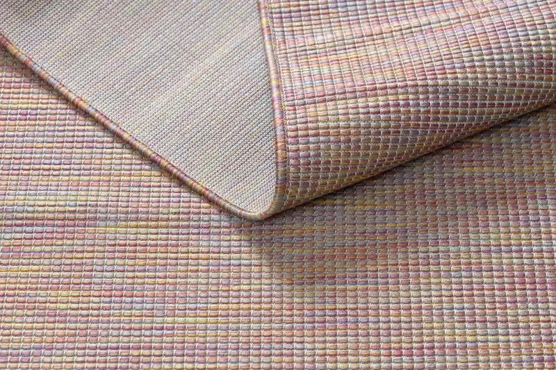 Teppich SISAL PATIO 2778 flach gewebt rosa / blau / beige