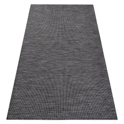 Teppich SISAL PATIO flach gewebt schwarz / beige
