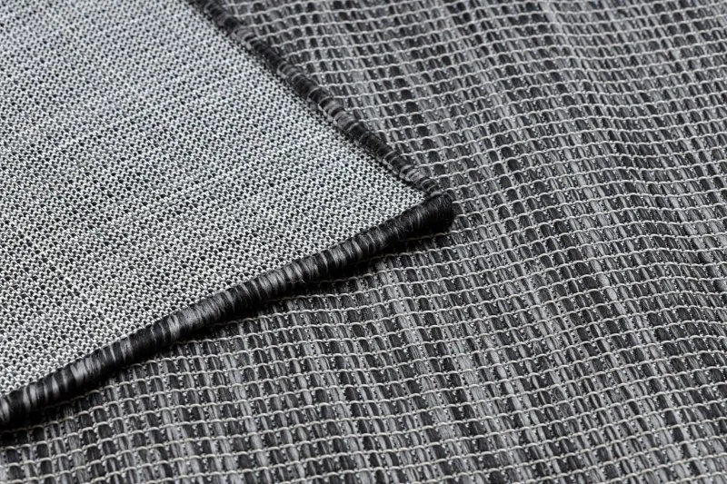 Teppich SISAL PATIO 2778 flach gewebt schwarz / beige