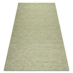 Teppich SISAL PATIO flach gewebt grün / beige