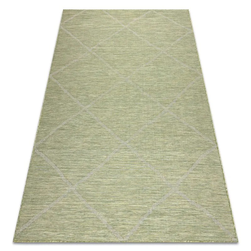 Teppich SISAL PATIO 3075 flach gewebt grün / beige