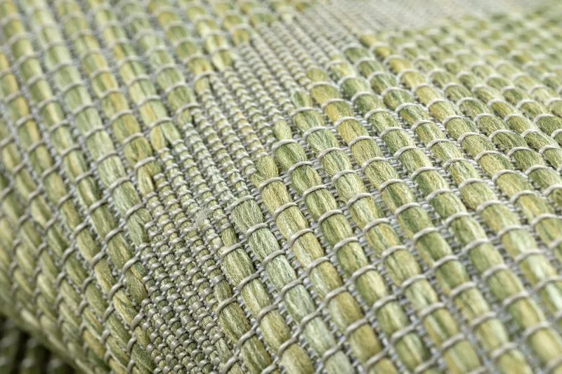 Teppich SISAL PATIO 3075 flach gewebt grün / beige