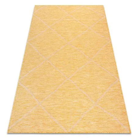 Teppich SISAL PATIO 3075 flach gewebt gelb / beige