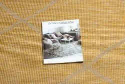 Teppich SISAL PATIO 3075 flach gewebt gelb / beige
