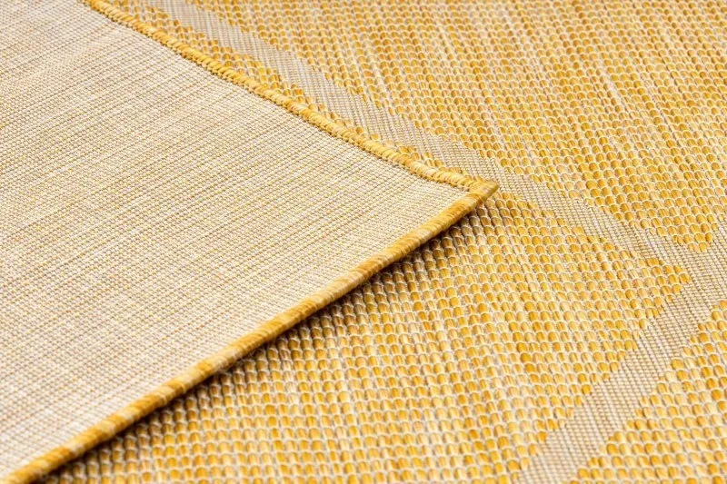 Teppich SISAL PATIO 3075 flach gewebt gelb / beige