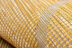 Teppich SISAL PATIO 3075 flach gewebt gelb / beige