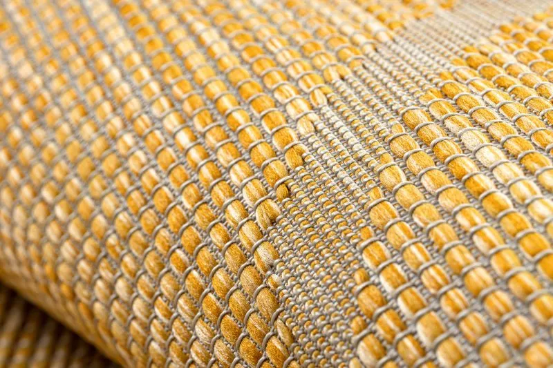 Teppich SISAL PATIO 3075 flach gewebt gelb / beige