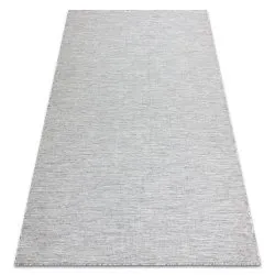 Teppich SISAL PATIO marokkanisches Spalier flach gewebt grau / beige