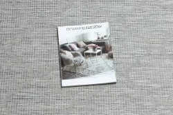 Teppich SISAL PATIO 3069 marokkanisches Spalier flach gewebt grau / beige