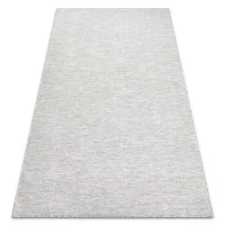 Teppich SISAL PATIO Diamanten flach gewebt grau / beige
