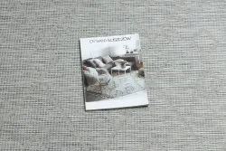 Teppich SISAL PATIO 3077 Diamanten flach gewebt grau / beige