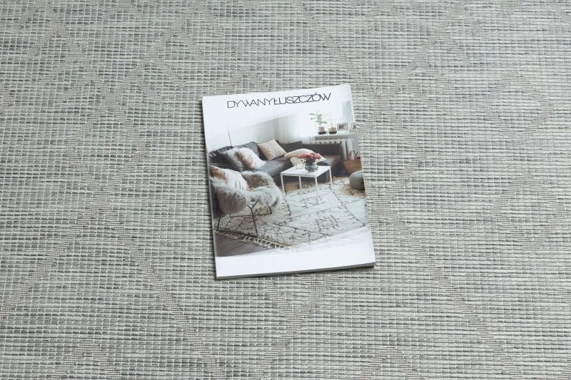 Teppich SISAL PATIO 3077 Diamanten flach gewebt grau / beige
