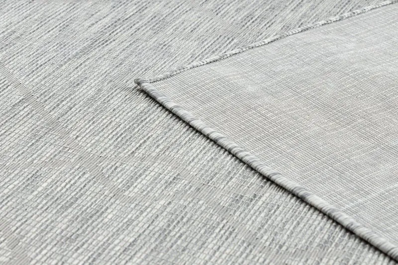 Teppich SISAL PATIO 3077 Diamanten flach gewebt grau / beige