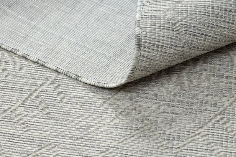Teppich SISAL PATIO 3077 Diamanten flach gewebt grau / beige