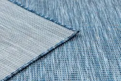 Teppich SISAL PATIO 3071 griechisch flach gewebt dunkelblau / beige