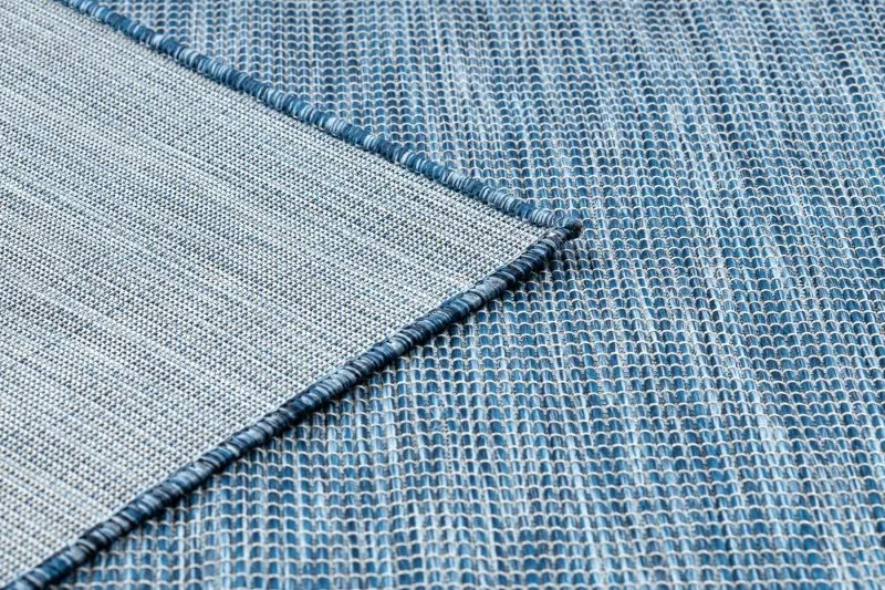 Teppich SISAL PATIO 3071 griechisch flach gewebt dunkelblau / beige