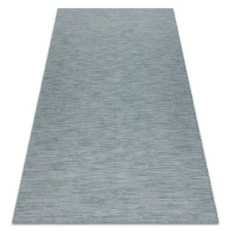Teppich SISAL PATIO 3069 Marokkanisches Spalier flach gewebt - wasserblau