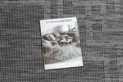 Teppich SISAL PATIO 3071 griechisch Rahmen flach gewebt - schwarz