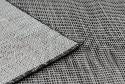 Teppich SISAL PATIO 3071 griechisch Rahmen flach gewebt - schwarz