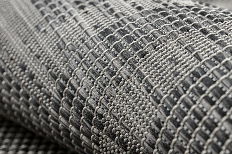 Teppich SISAL PATIO 3071 griechisch Rahmen flach gewebt - schwarz
