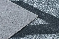 ANTIKA Teppich 119 tek, modernes Aztekisch, waschbar - grau 