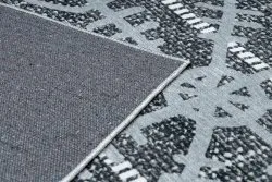 ANTIKA Teppich 118 tek, modernes Aztekisch, waschbar - grau 