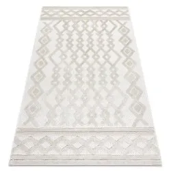 Teppich SANTO SISAL 58389 Diamanten, geometrisch, Zickzack beige