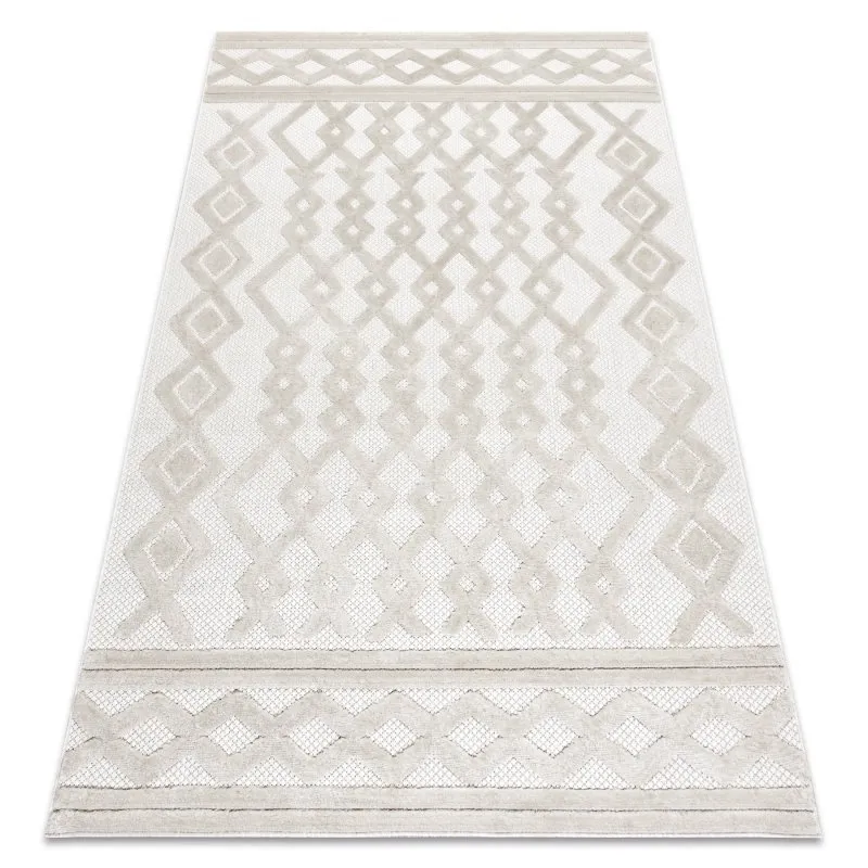 Teppich SANTO SISAL 58389 Diamanten, geometrisch, Zickzack beige