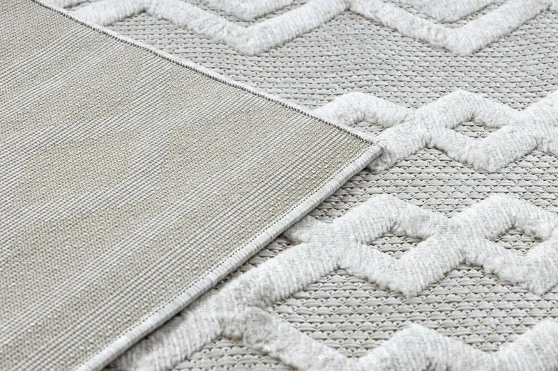 Teppich SANTO SISAL 58389 Diamanten, geometrisch, Zickzack beige