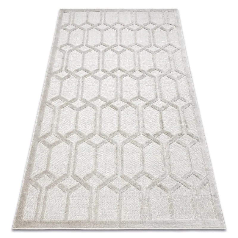 Teppich SANTO SISAL 58385 Ruta, geometrisch beige