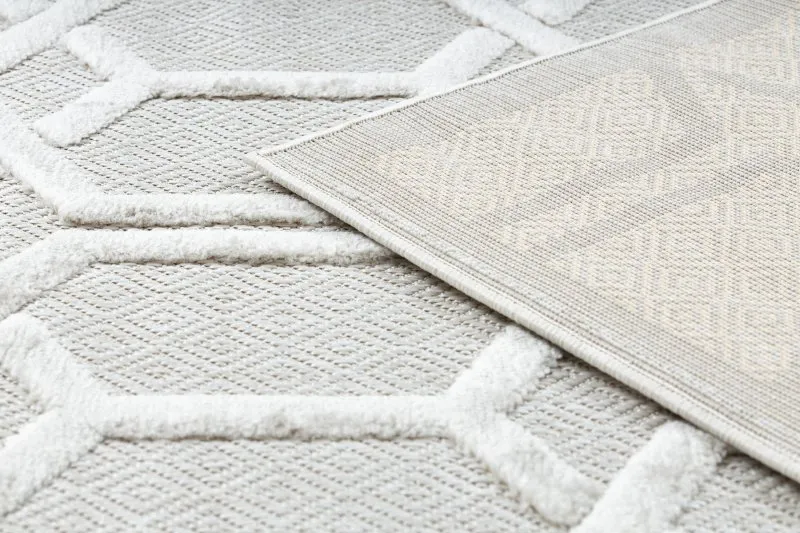 Teppich SANTO SISAL 58385 Ruta, geometrisch beige