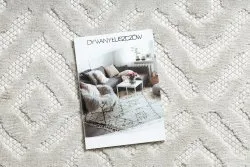 Teppich SANTO SISAL 58381 Diamanten, Zickzack beige