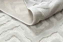 Teppich SANTO SISAL 58381 Diamanten, Zickzack beige
