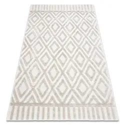 Teppich SANTO SISAL 58377 Diamanten, geometrisch, Zickzack beige