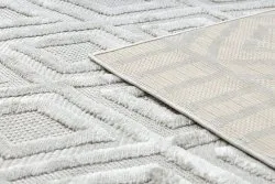Teppich SANTO SISAL 58377 Diamanten, geometrisch, Zickzack beige