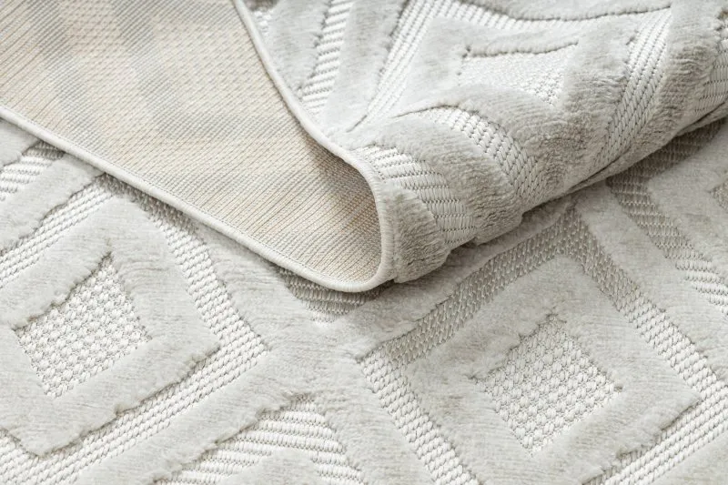 Teppich SANTO SISAL 58377 Diamanten, geometrisch, Zickzack beige