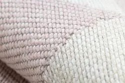 Teppich TWIN 22992 geometrisch, Baumwolle, doppelseitig, Ökologische Fransen - rosa / creme