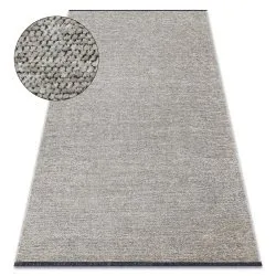 Teppich FLORENCE Einfarbig, Glamour, Flachgewebt, Fransen - beige