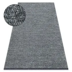 Teppich FLORENCE Einfarbig, Glamour, Flachgewebt, Fransen - Meeresfarbe