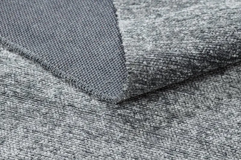 Teppich FLORENCE 24021 Einfarbig, Glamour, Flachgewebt, Fransen - Meeresfarbe