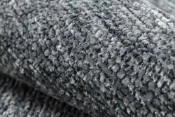 Teppich FLORENCE 24021 Einfarbig, Glamour, Flachgewebt, Fransen - Meeresfarbe