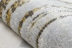 Teppich LIRA E1686 Abstrakt, Strukturell, Modern, Glamour - grau / gold