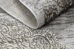 Teppich LIRA E1468 Rosette, Strukturell, Modern, Glamour - grau / gold