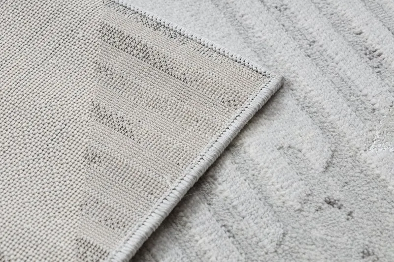 Teppich LIRA E1627 Dreiecke geometrisch, Strukturell, Modern, Glamour - grau