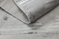Teppich LIRA E1627 Dreiecke geometrisch, Strukturell, Modern, Glamour - grau