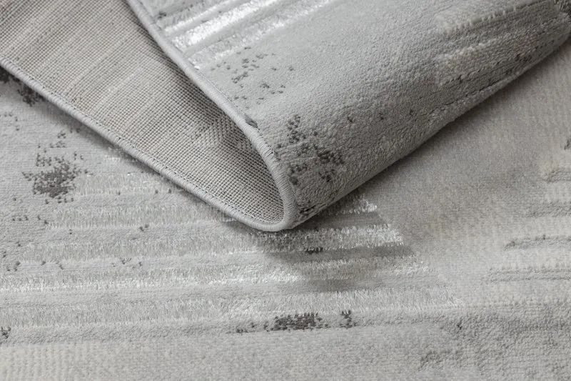Teppich LIRA E1627 Dreiecke geometrisch, Strukturell, Modern, Glamour - grau