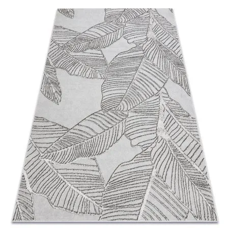 Teppich LIRA E1482 Blätter, Strukturell, Modern, Glamour - grau