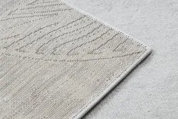 Teppich LIRA E1482 Blätter, Strukturell, Modern, Glamour - grau
