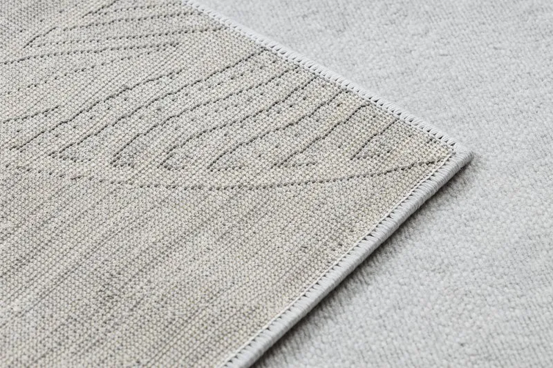 Teppich LIRA E1482 Blätter, Strukturell, Modern, Glamour - grau