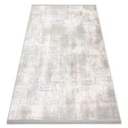Modern Teppich TULS strukturell, Franse Vintage elfenbein / grau